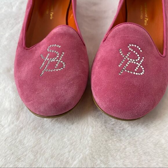 Saint-Honore' Paris Made In Italy Pink Suede Shoes Size 38.5 - Picture 4 of 8